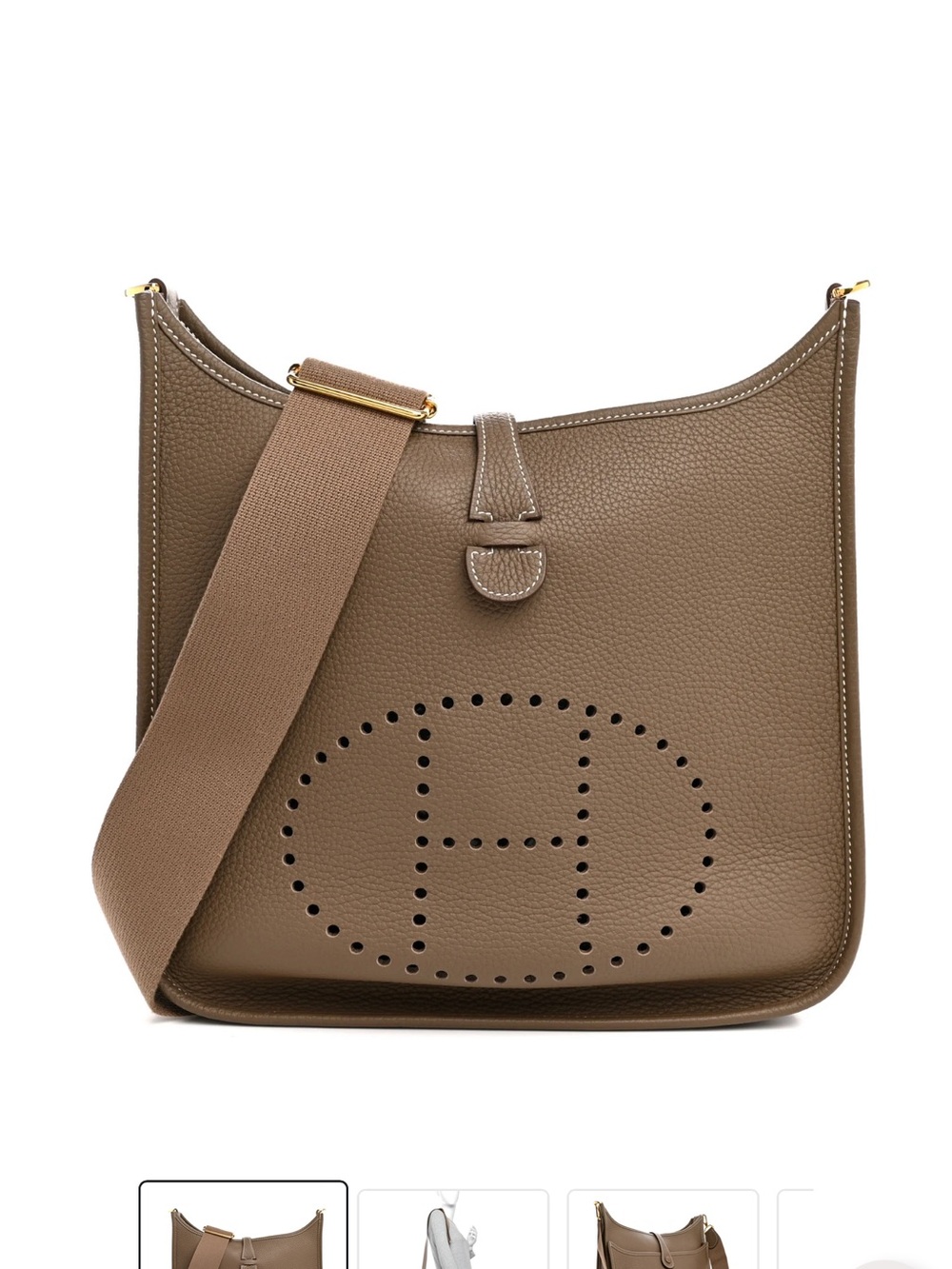 Hermes Evelyne Crossbody Bag in Etoupe